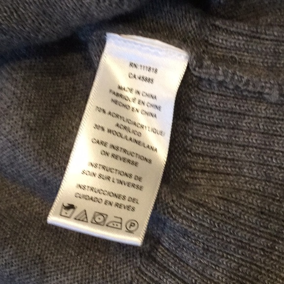 Michael Kors Gray Sweater Jacket Med Zip Cardigan - Picture 7 of 7